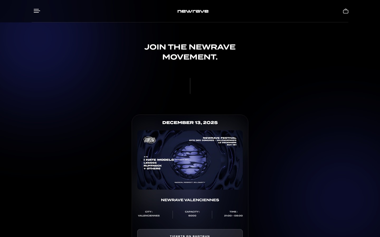 Aperçu du projet Newrave